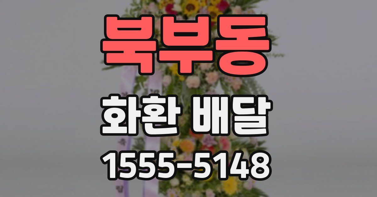 북부동 화환 배달