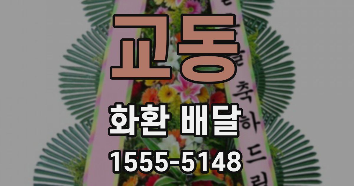 교동 화환 배달