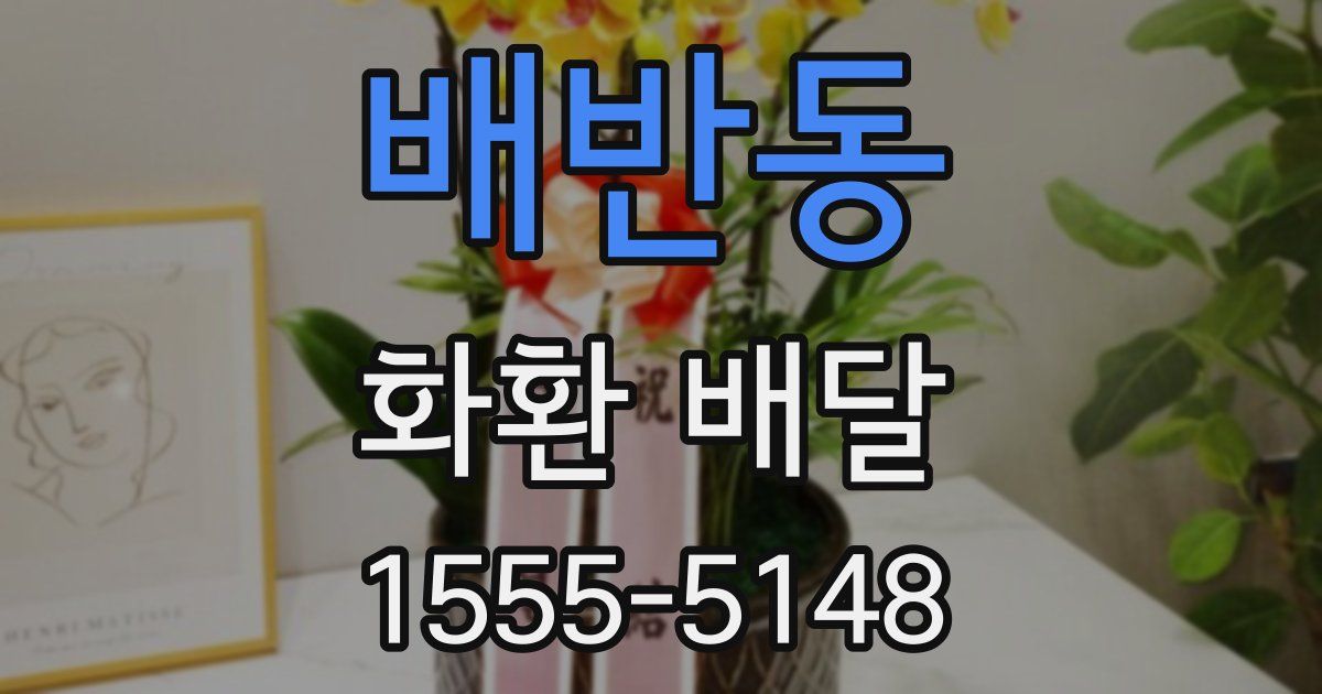 배반동 화환 배달