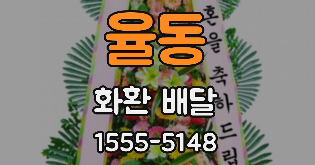 율동 화환 배달