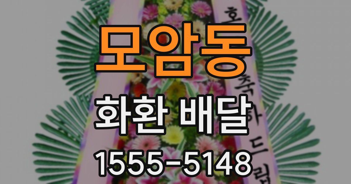 모암동 화환 배달
