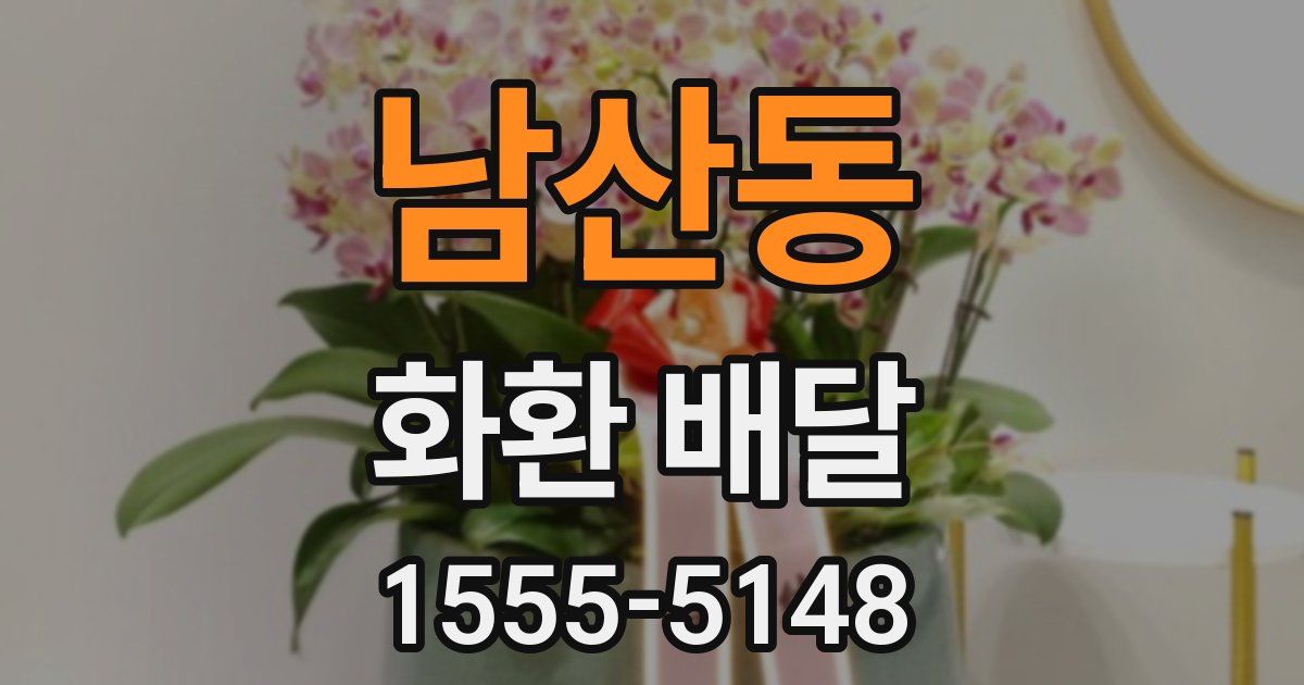 남산동 화환 배달