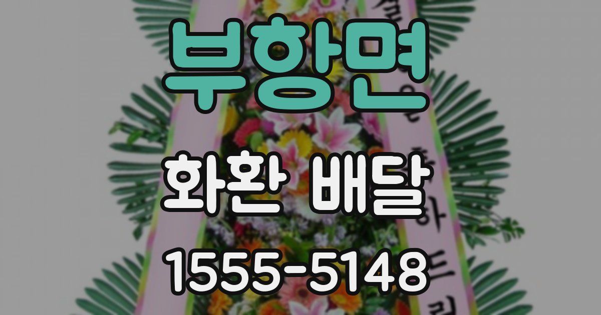 부항면 화환 배달