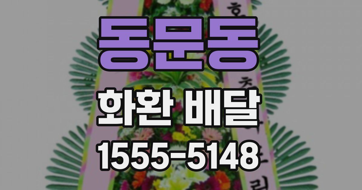 동문동 화환 배달