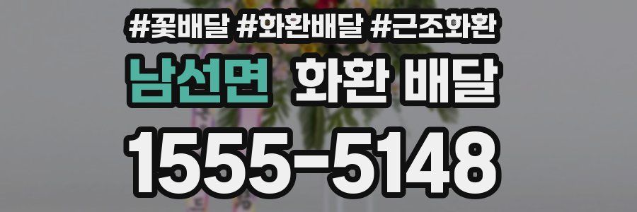 남선면 화환 배달