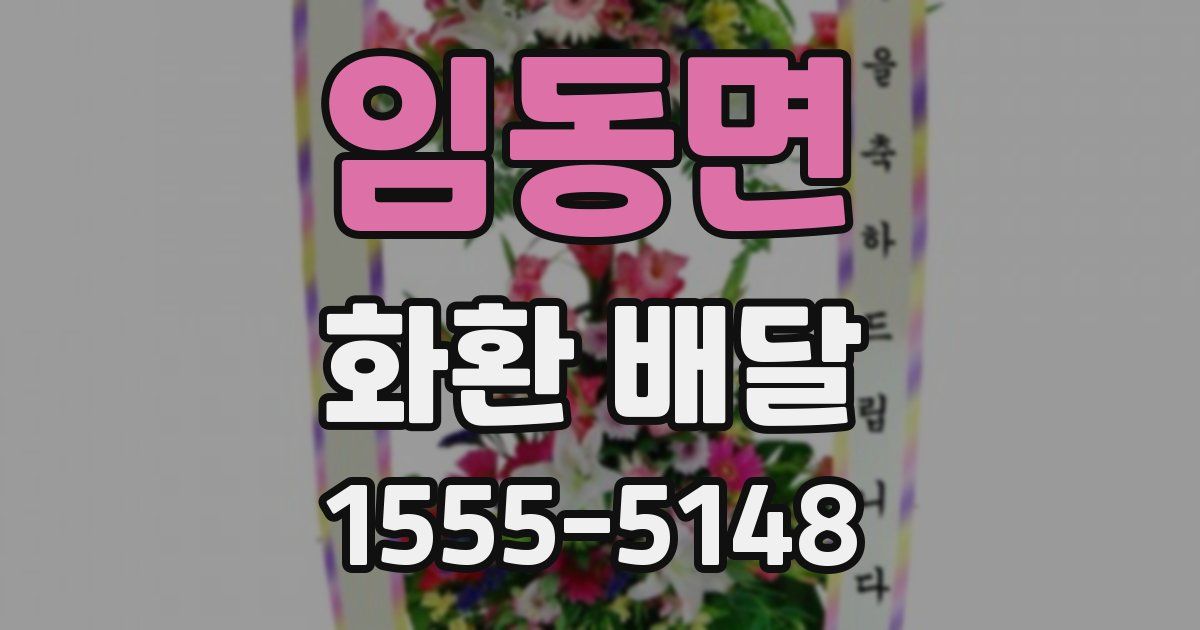 임동면 화환 배달