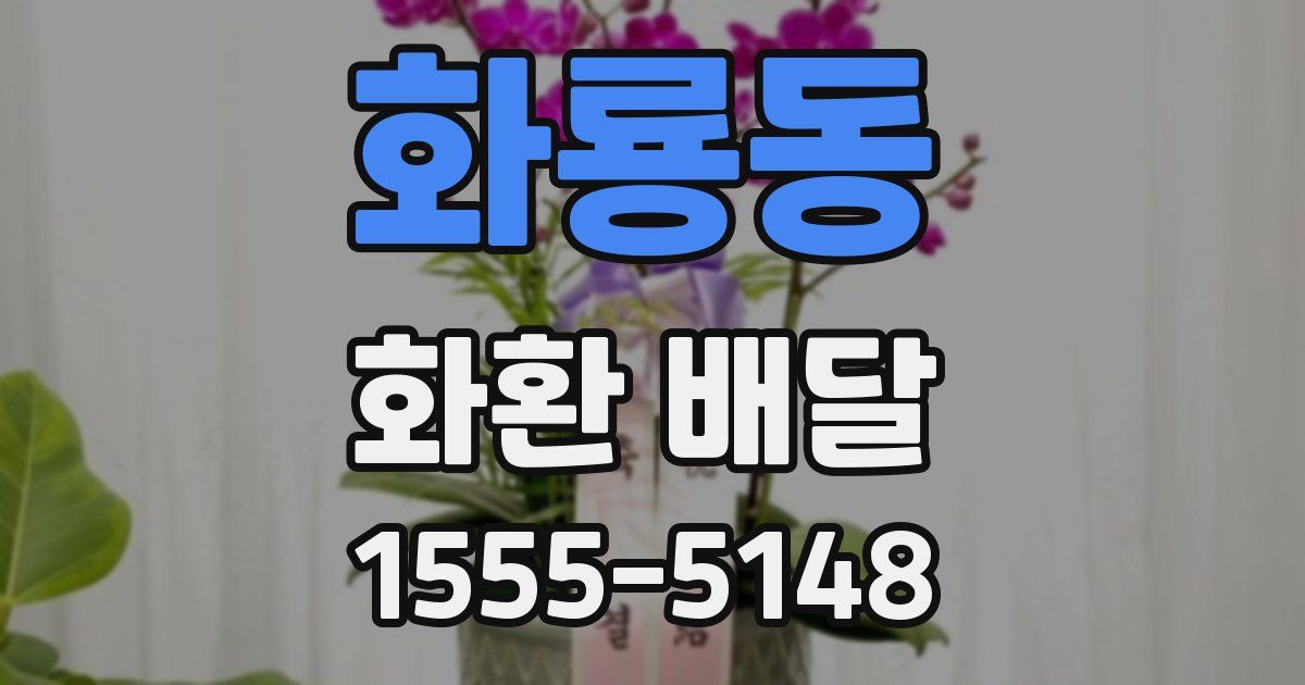 화룡동 화환 배달