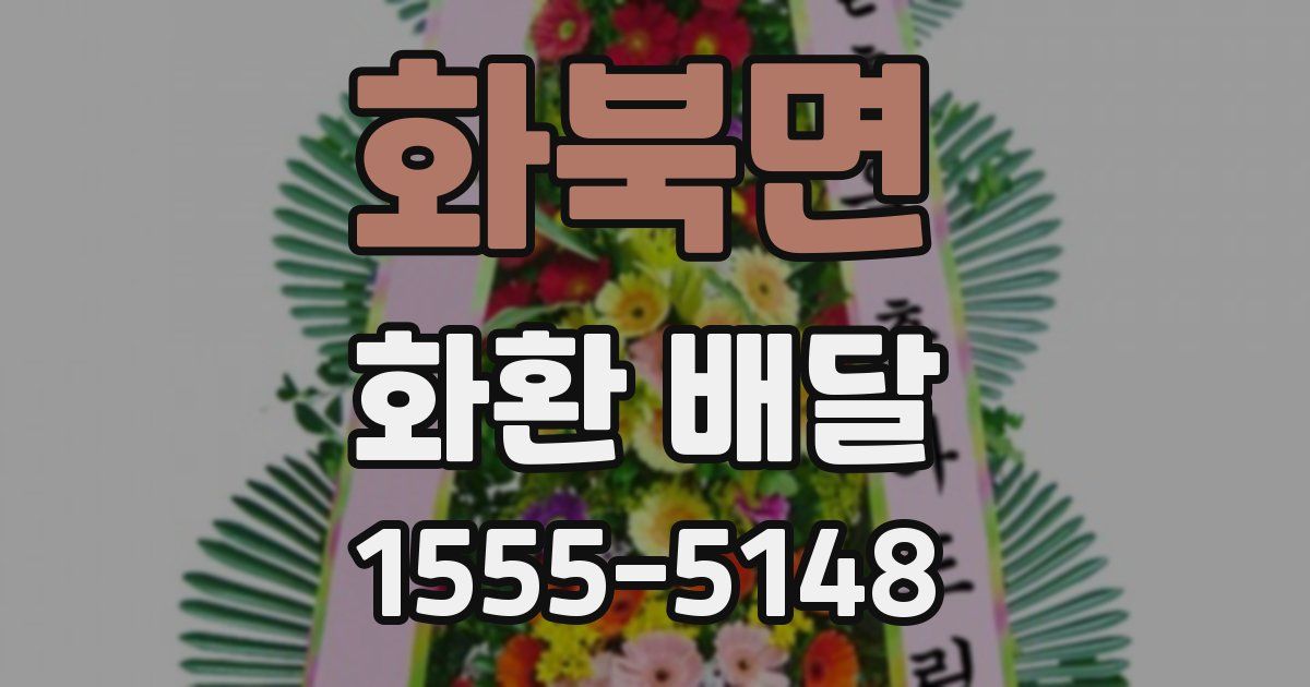 화북면 화환 배달
