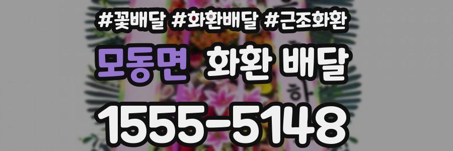 모동면 화환 배달