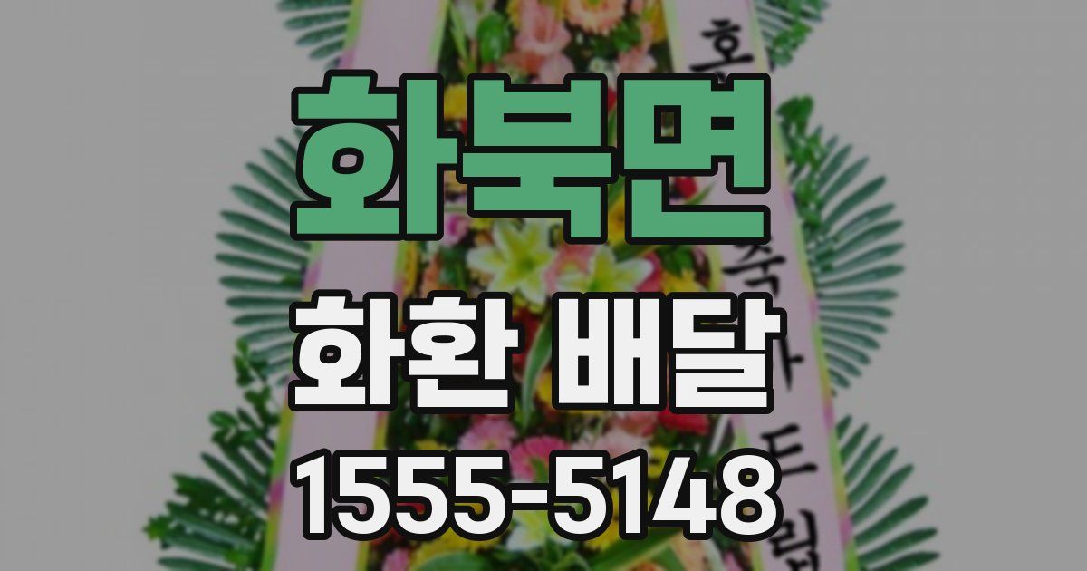 화북면 화환 배달