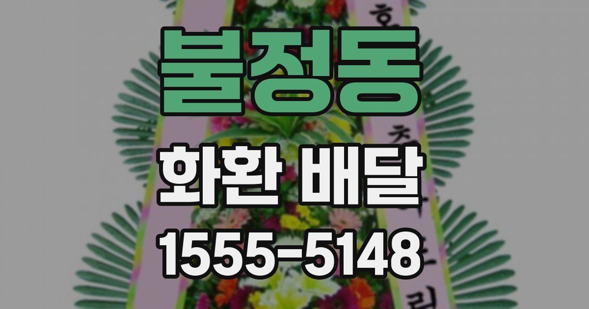 불정동 화환 배달