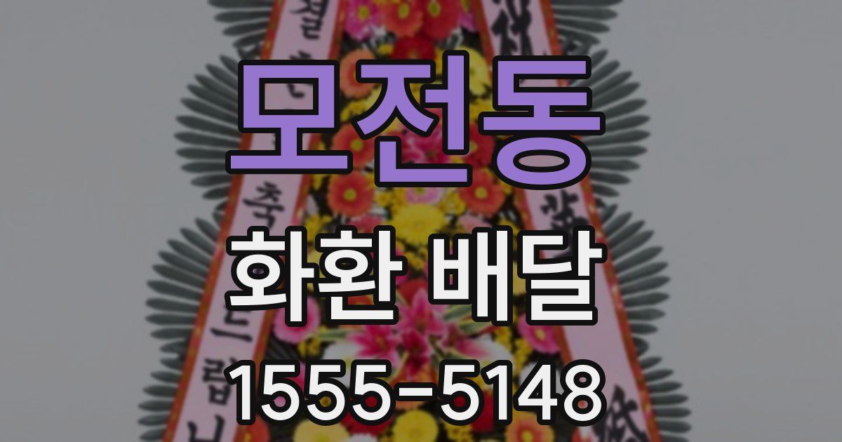 모전동 화환 배달