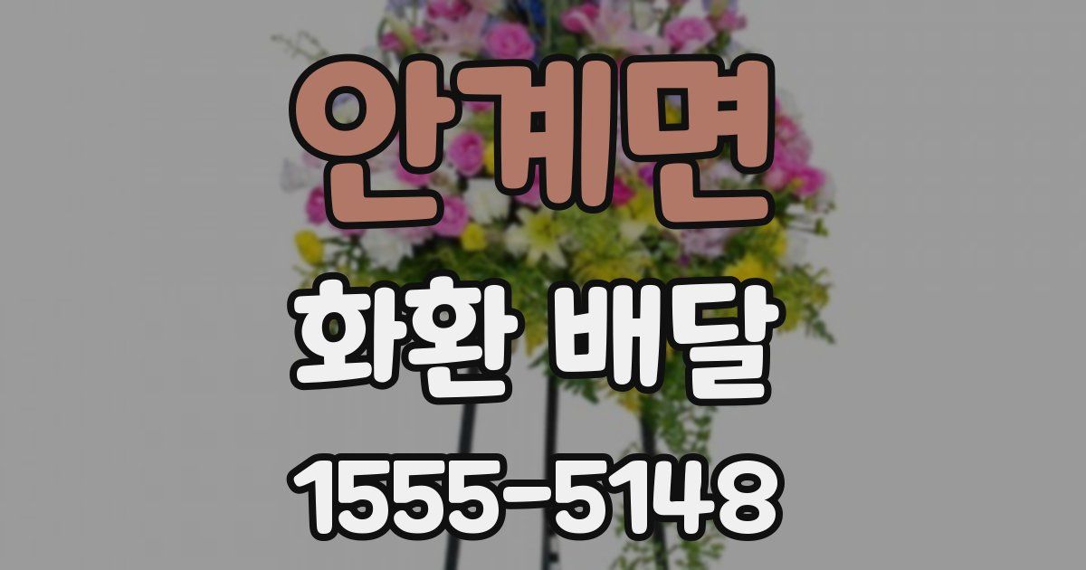 안계면 화환 배달