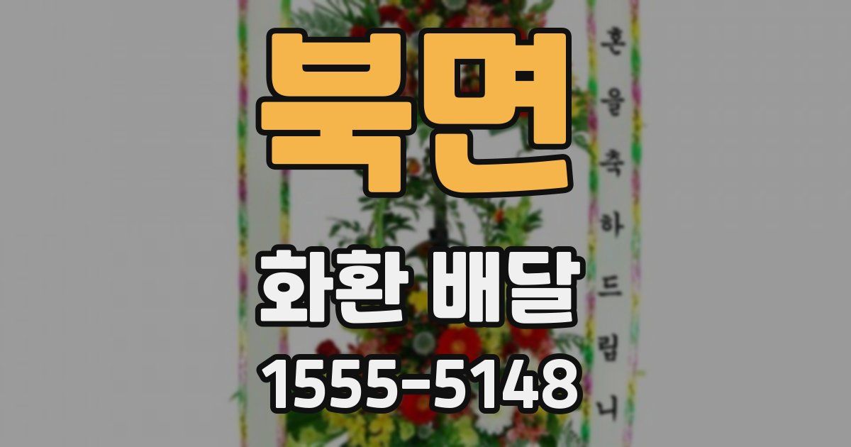 북면 화환 배달