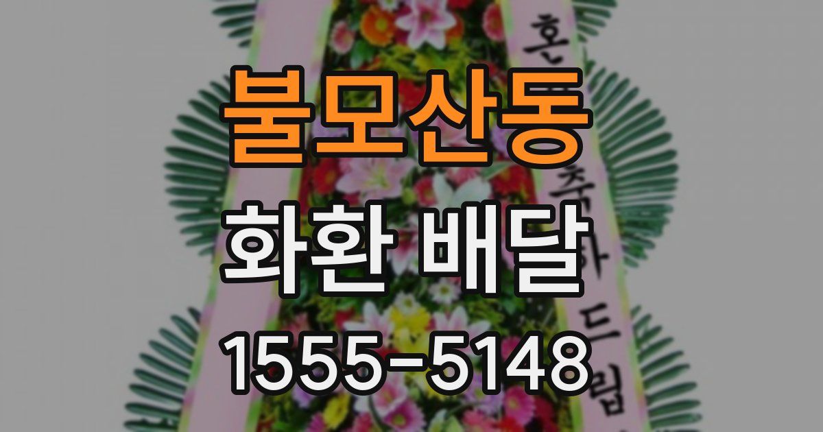 불모산동 화환 배달