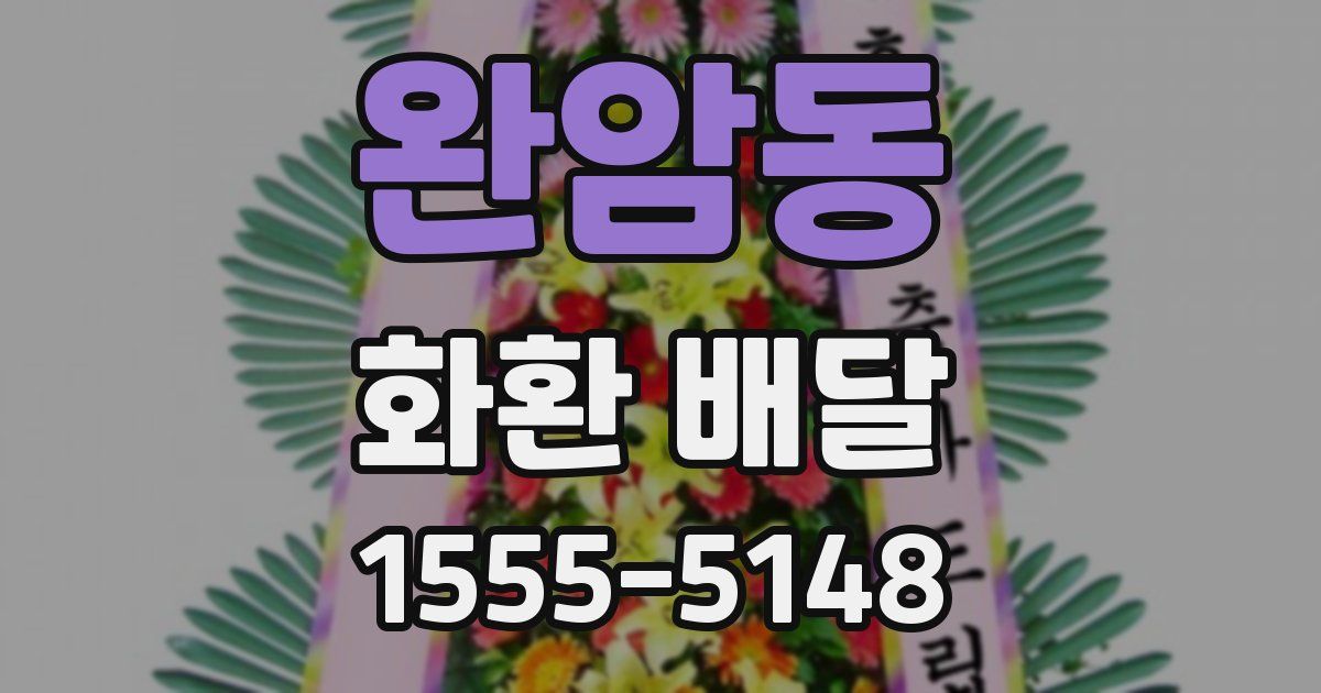 완암동 화환 배달