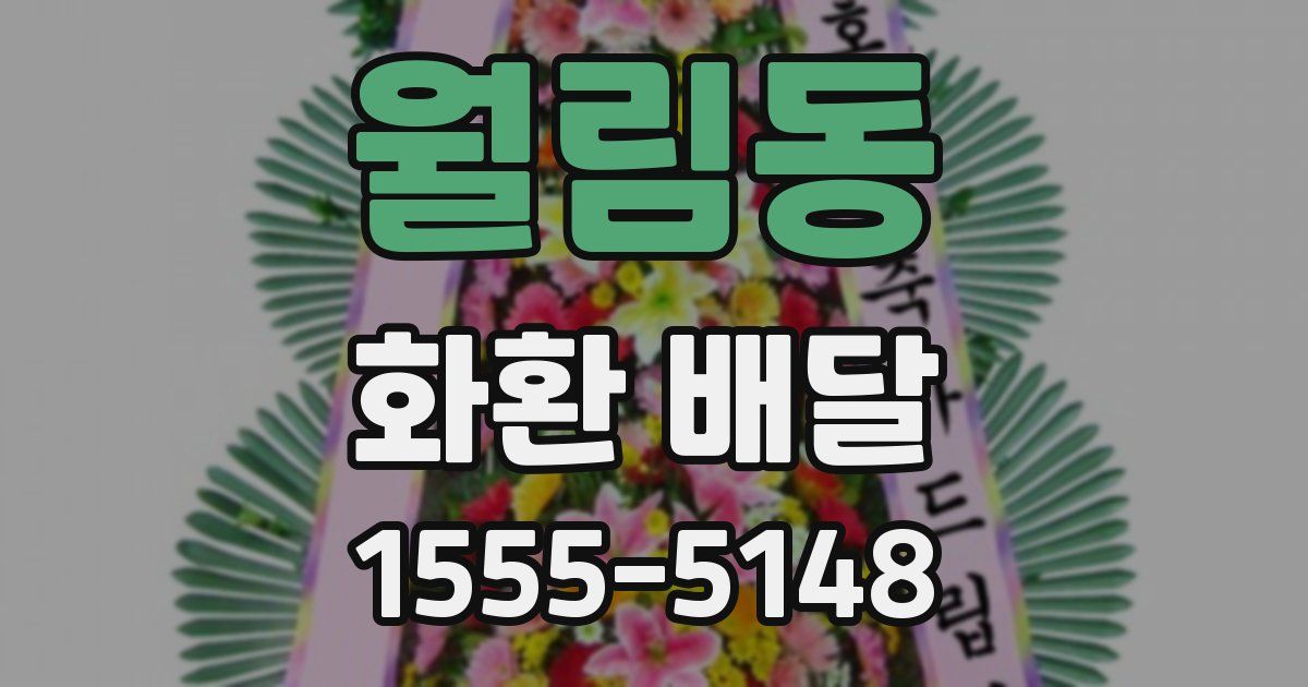 월림동 화환 배달