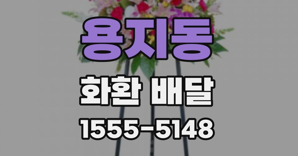 용지동 화환 배달