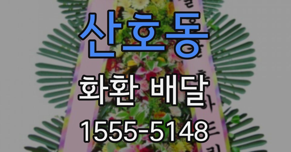 산호동 화환 배달