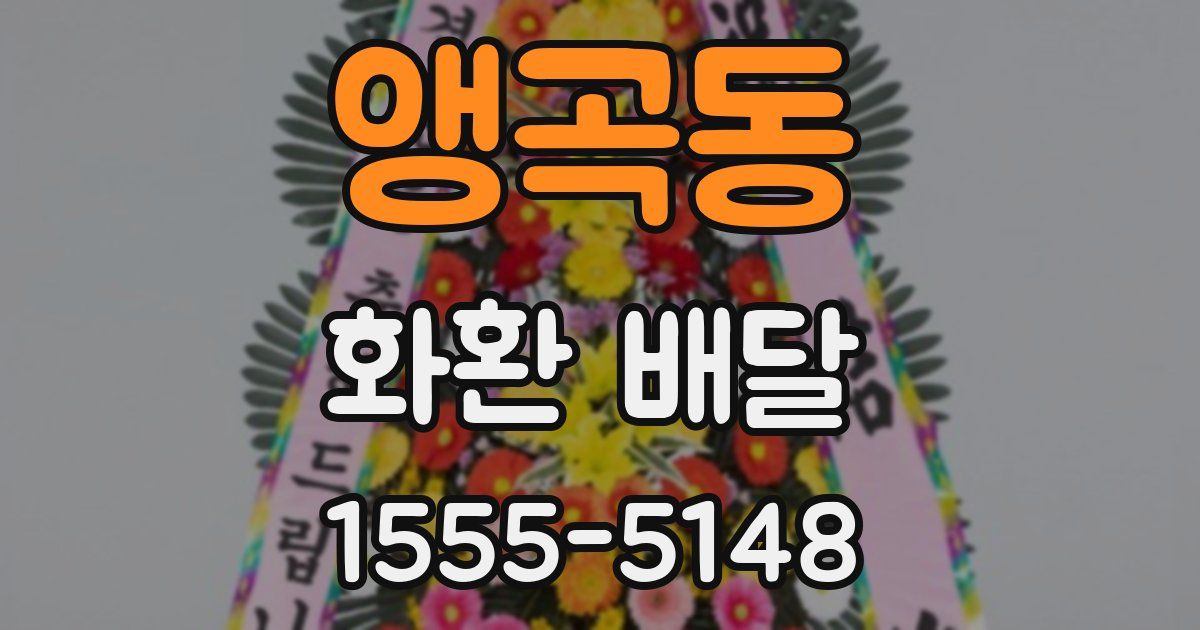 앵곡동 화환 배달