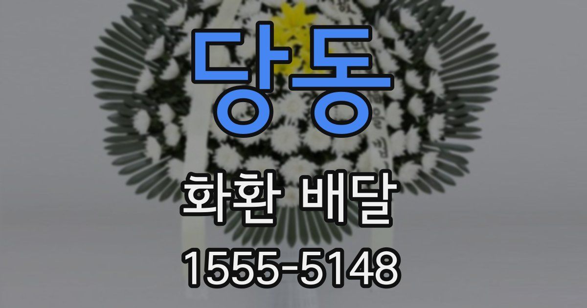 당동 화환 배달
