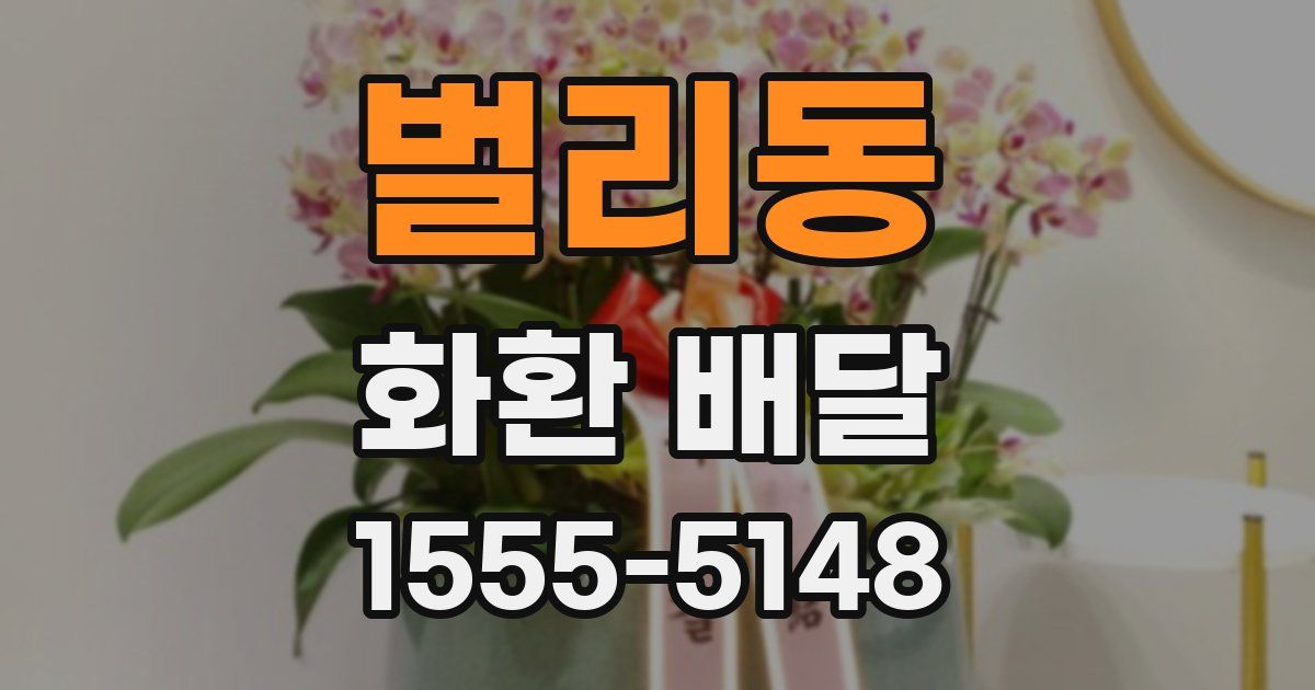 벌리동 화환 배달