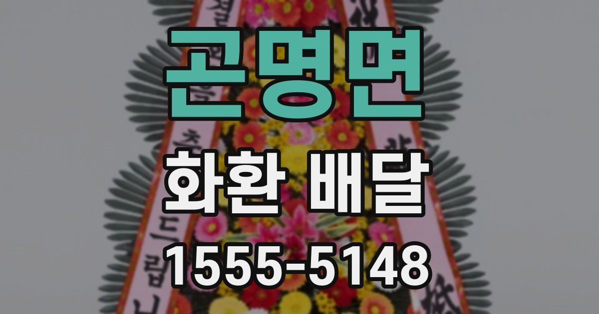 곤명면 화환 배달