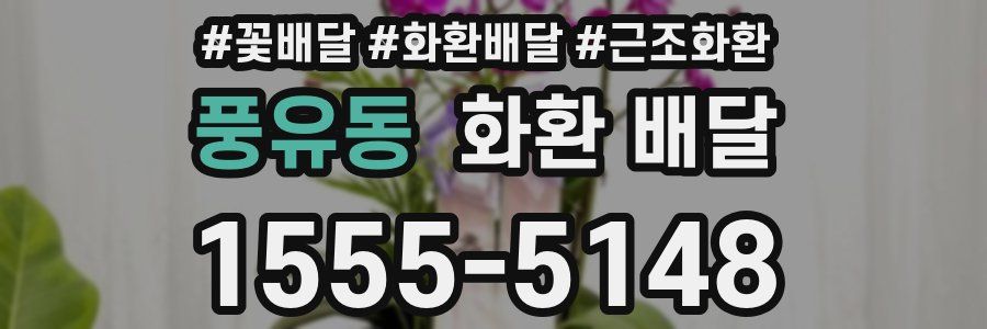 풍유동 화환 배달