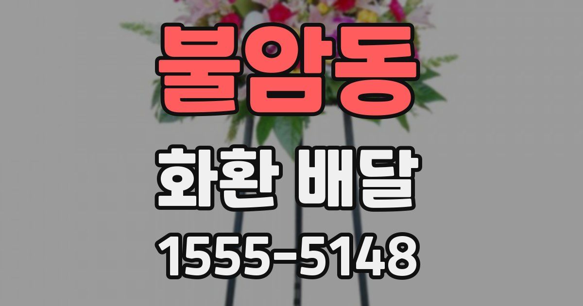 불암동 화환 배달