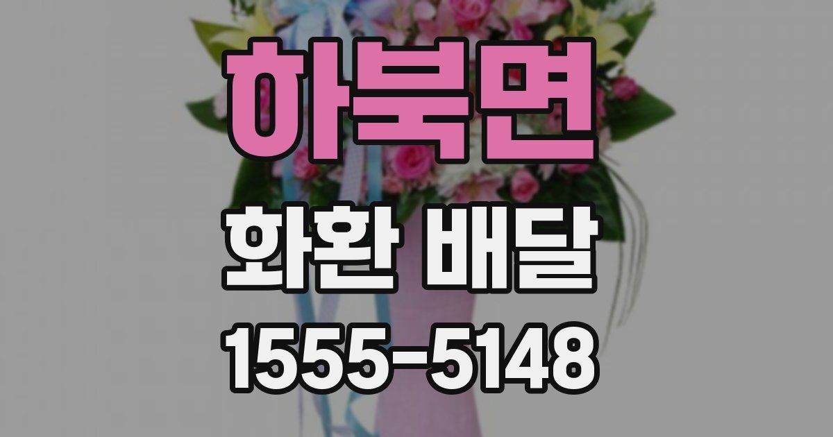 하북면 화환 배달