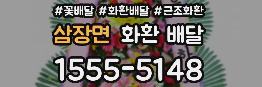 삼장면 화환 배달