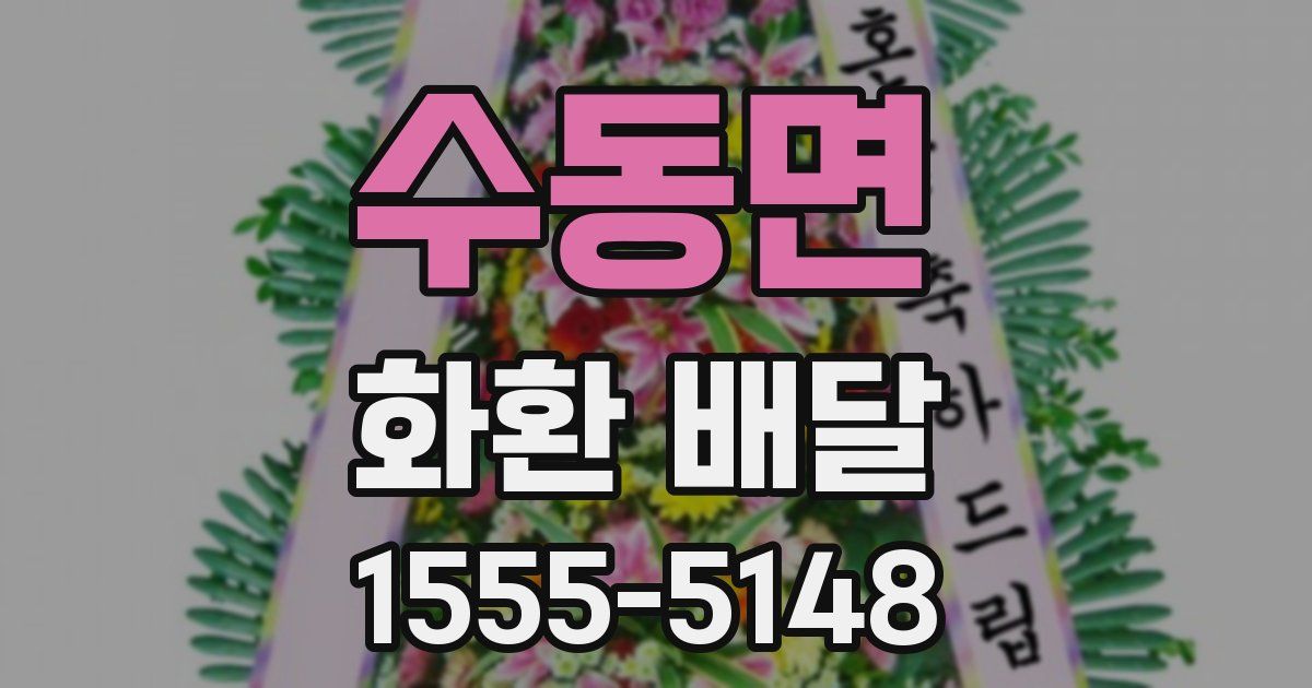수동면 화환 배달