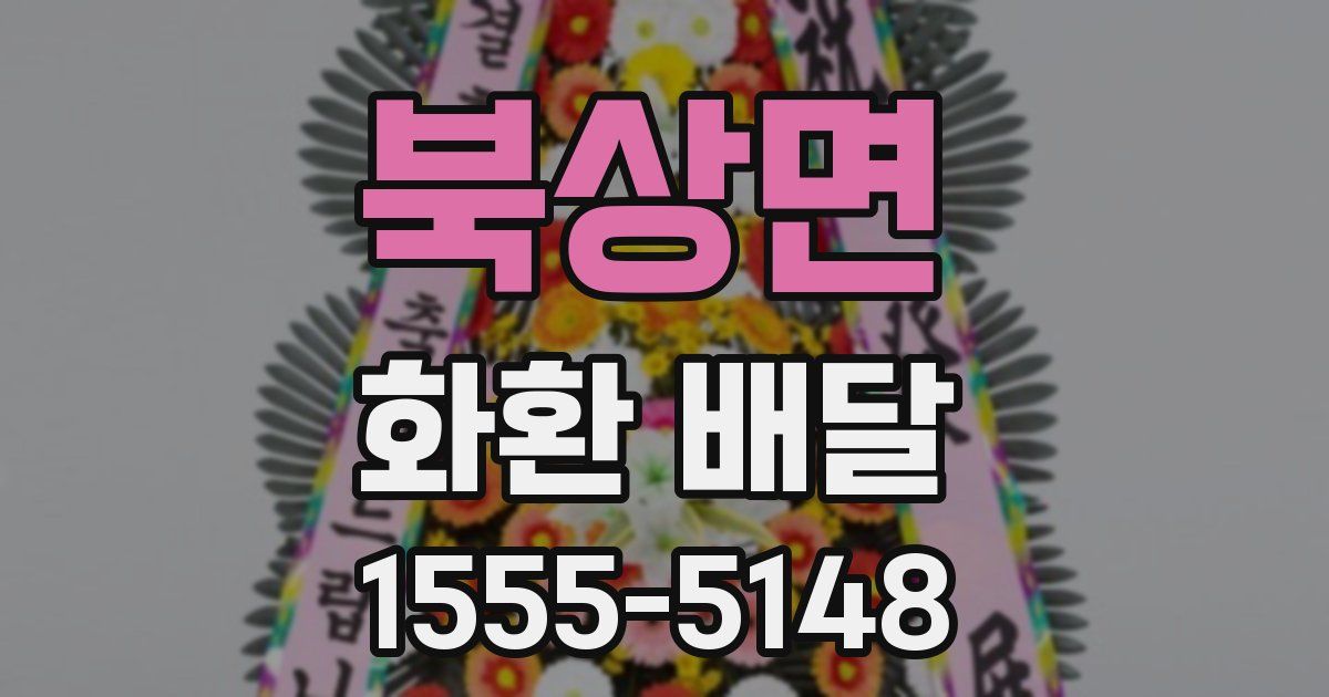 북상면 화환 배달