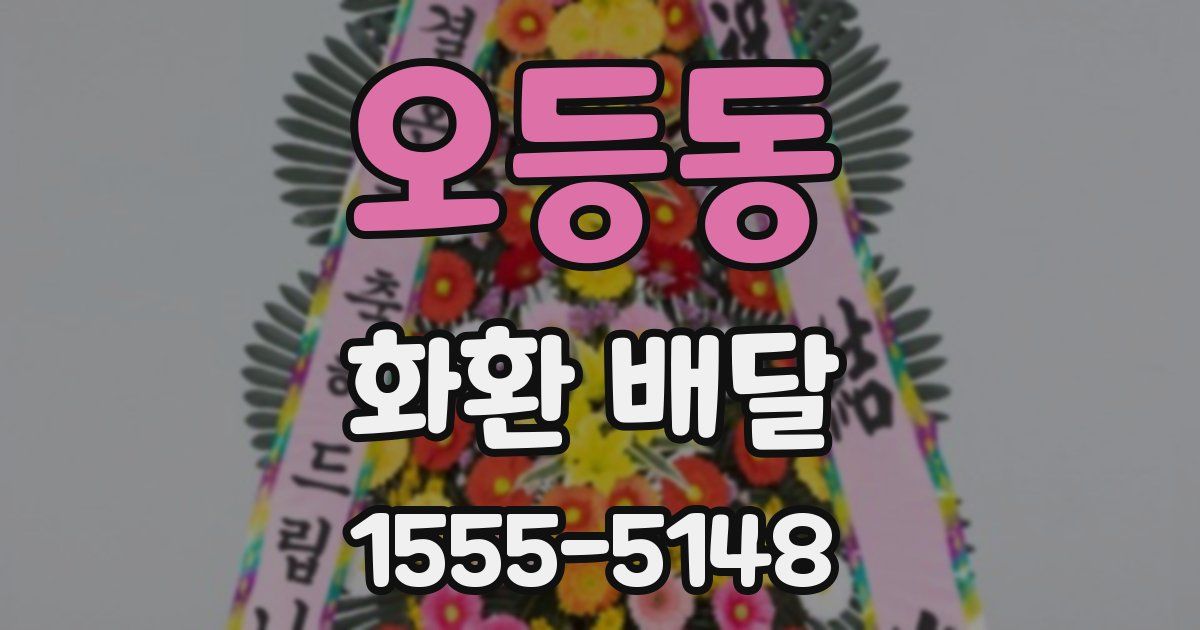 오등동 화환 배달