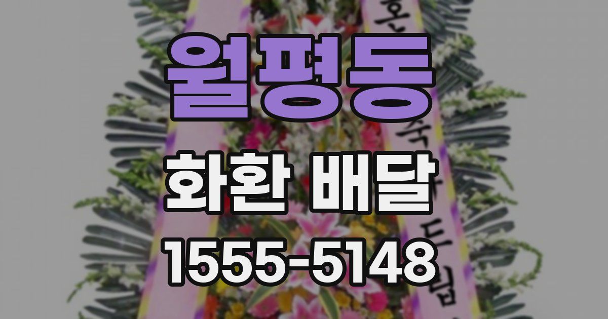 월평동 화환 배달