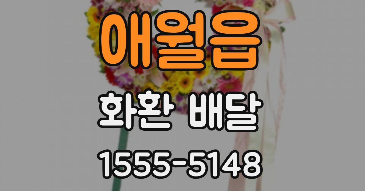 애월읍 화환 배달