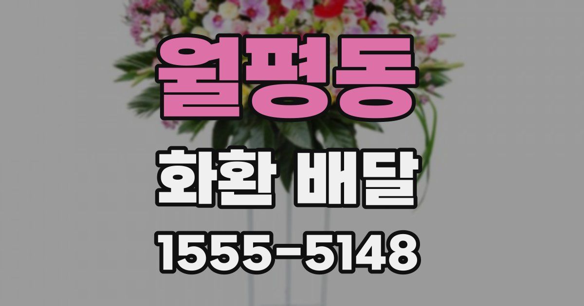 월평동 화환 배달