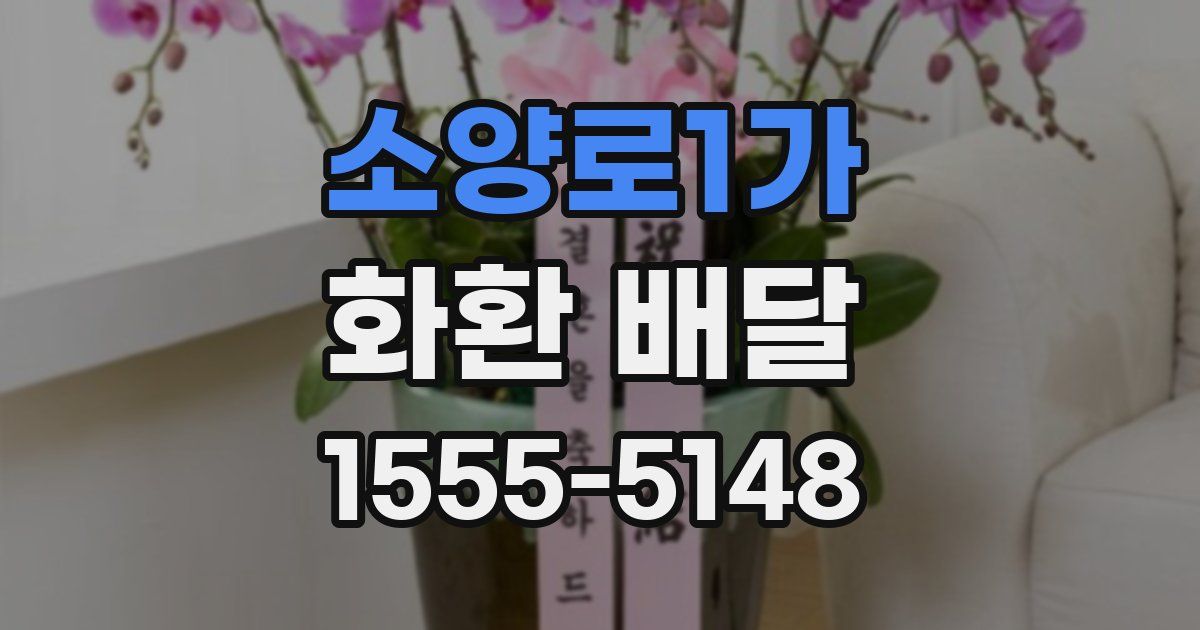 소양로1가 화환 배달