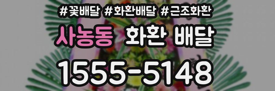 사농동 화환 배달