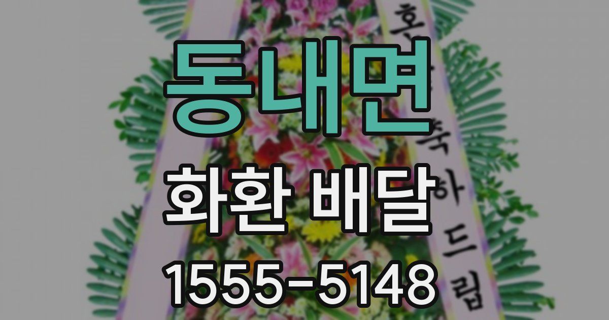 동내면 화환 배달