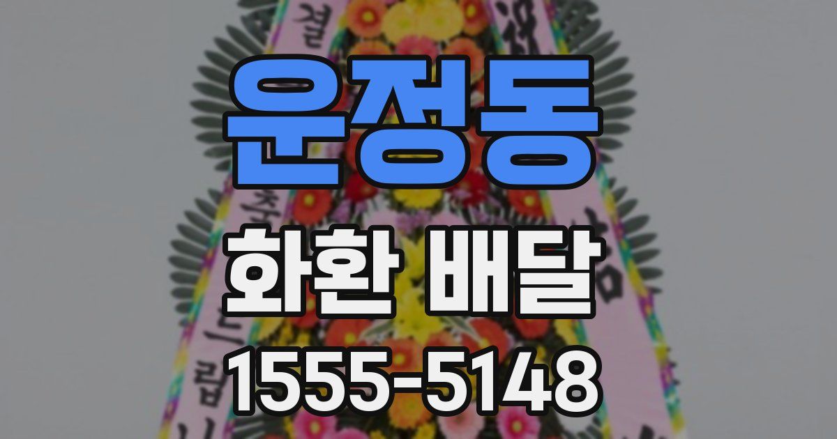 운정동 화환 배달