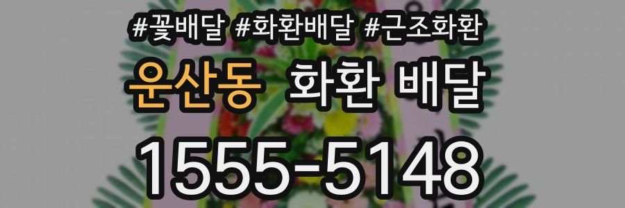 운산동 화환 배달