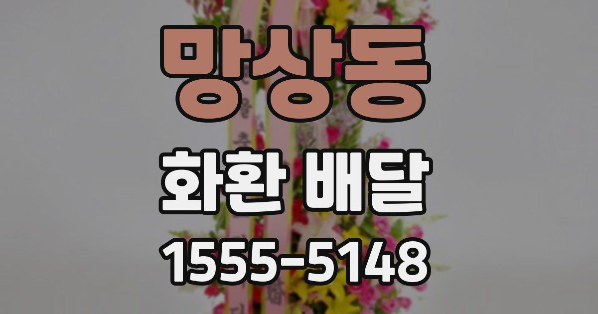 망상동 화환 배달