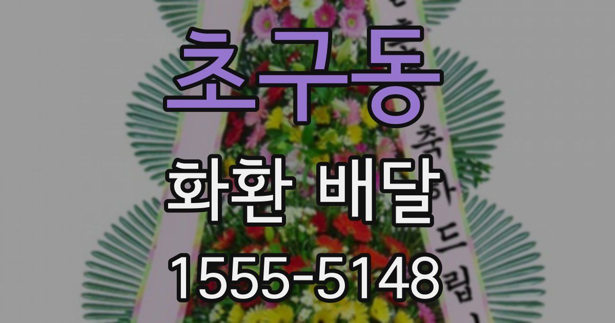 초구동 화환 배달