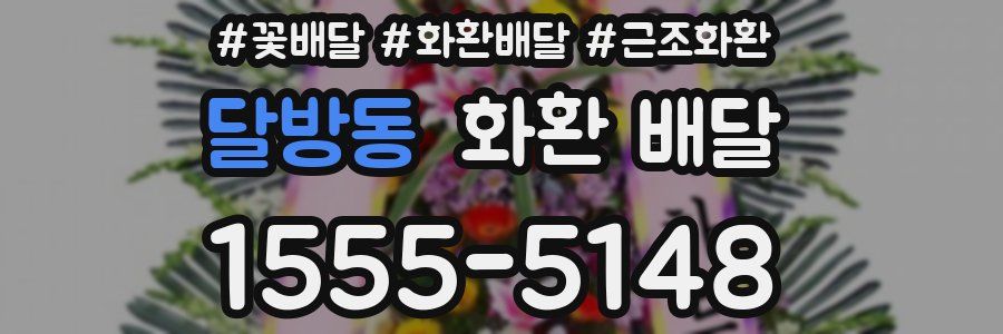 달방동 화환 배달