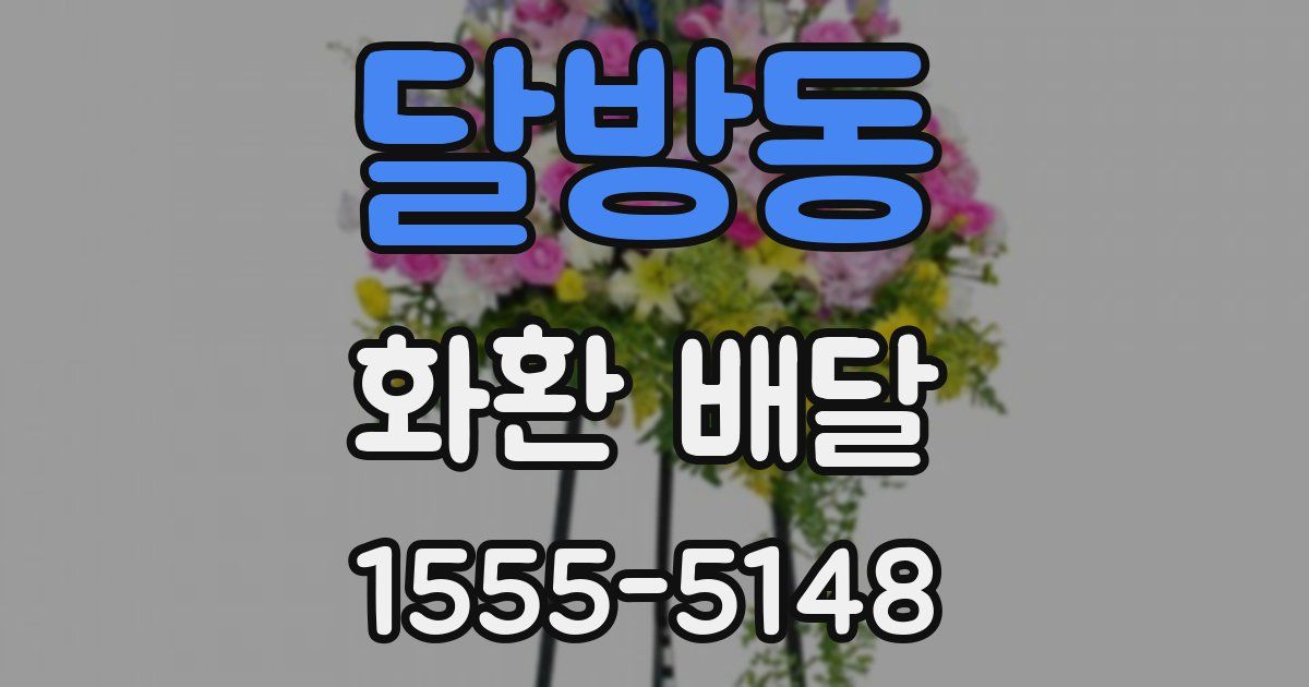 달방동 화환 배달