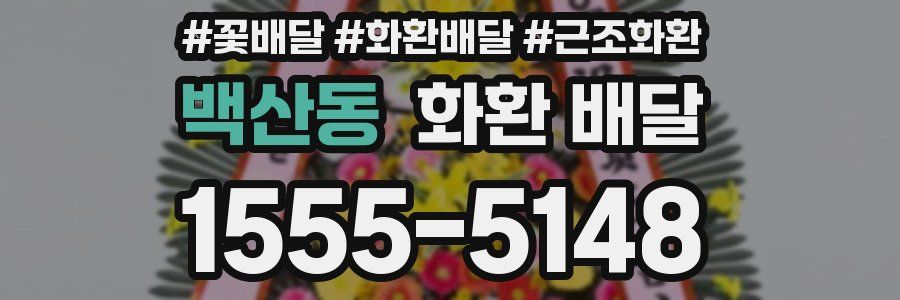 백산동 화환 배달