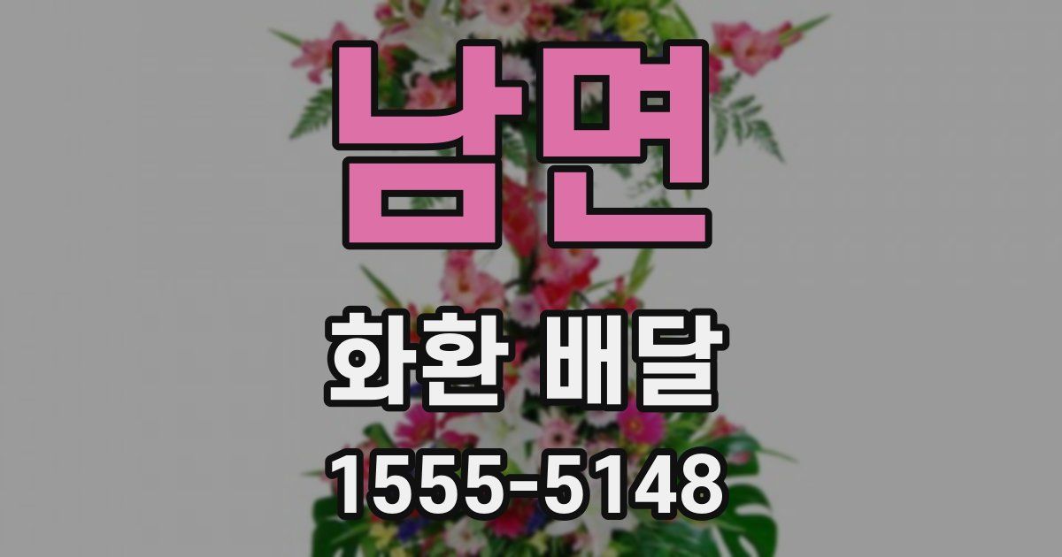 남면 화환 배달