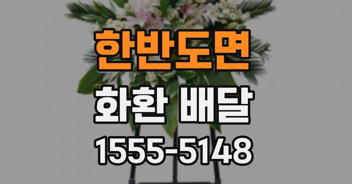한반도면 화환 배달