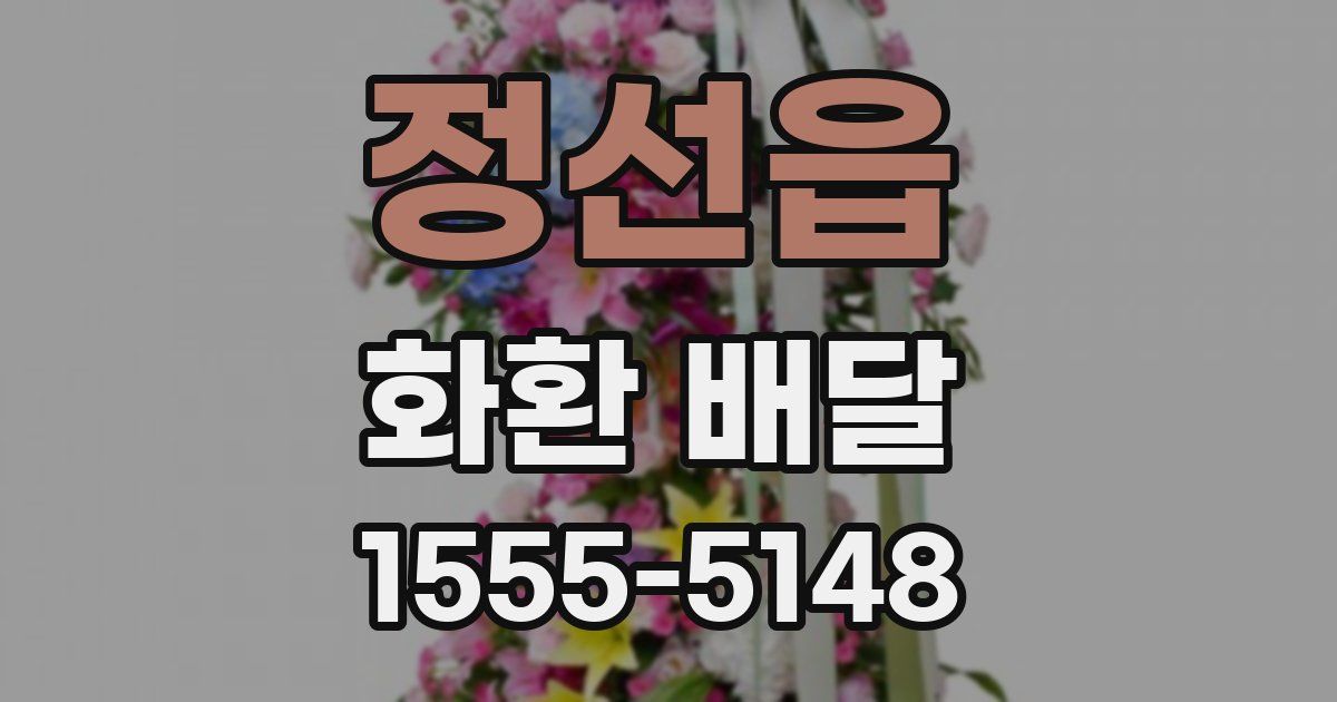 정선읍 화환 배달